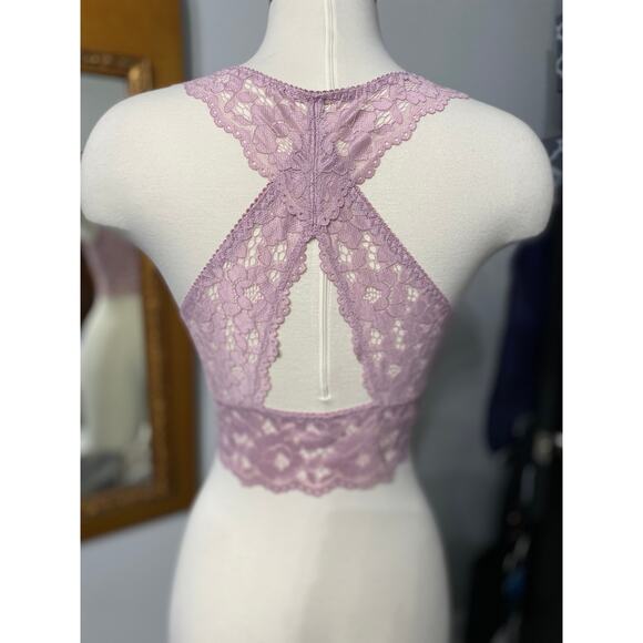 NWOT awesome x back stretch bralette Mauve Medium - Picture 1 of 6